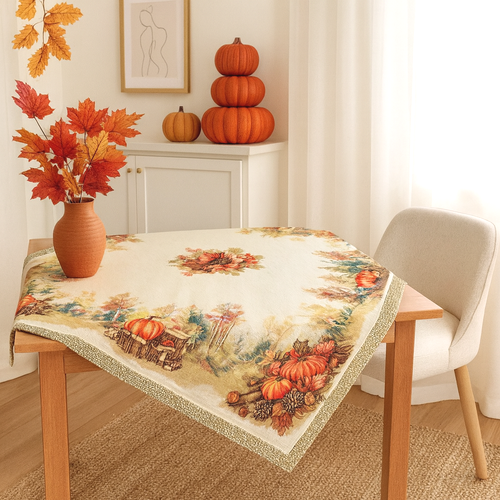 Gobelínové obrusy - 064C jesenný motív tekvica